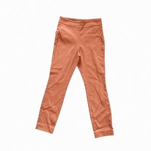 Camber & Grace Womens Small Petite Rust Orange Stretch Ponte Ankle Pants S P
